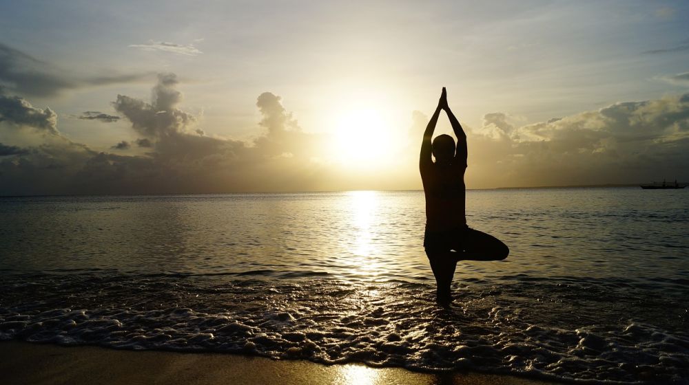 Yoga am Strand